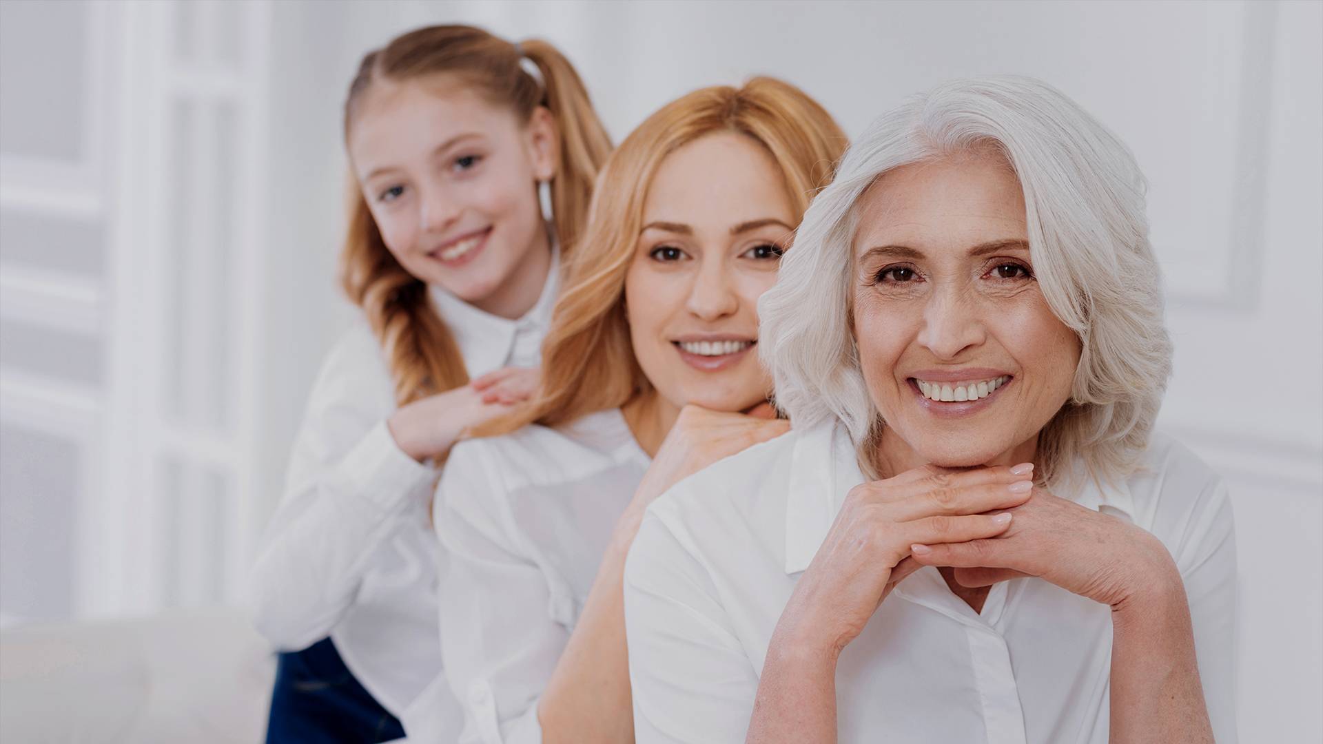 Grandma, woman and daughter